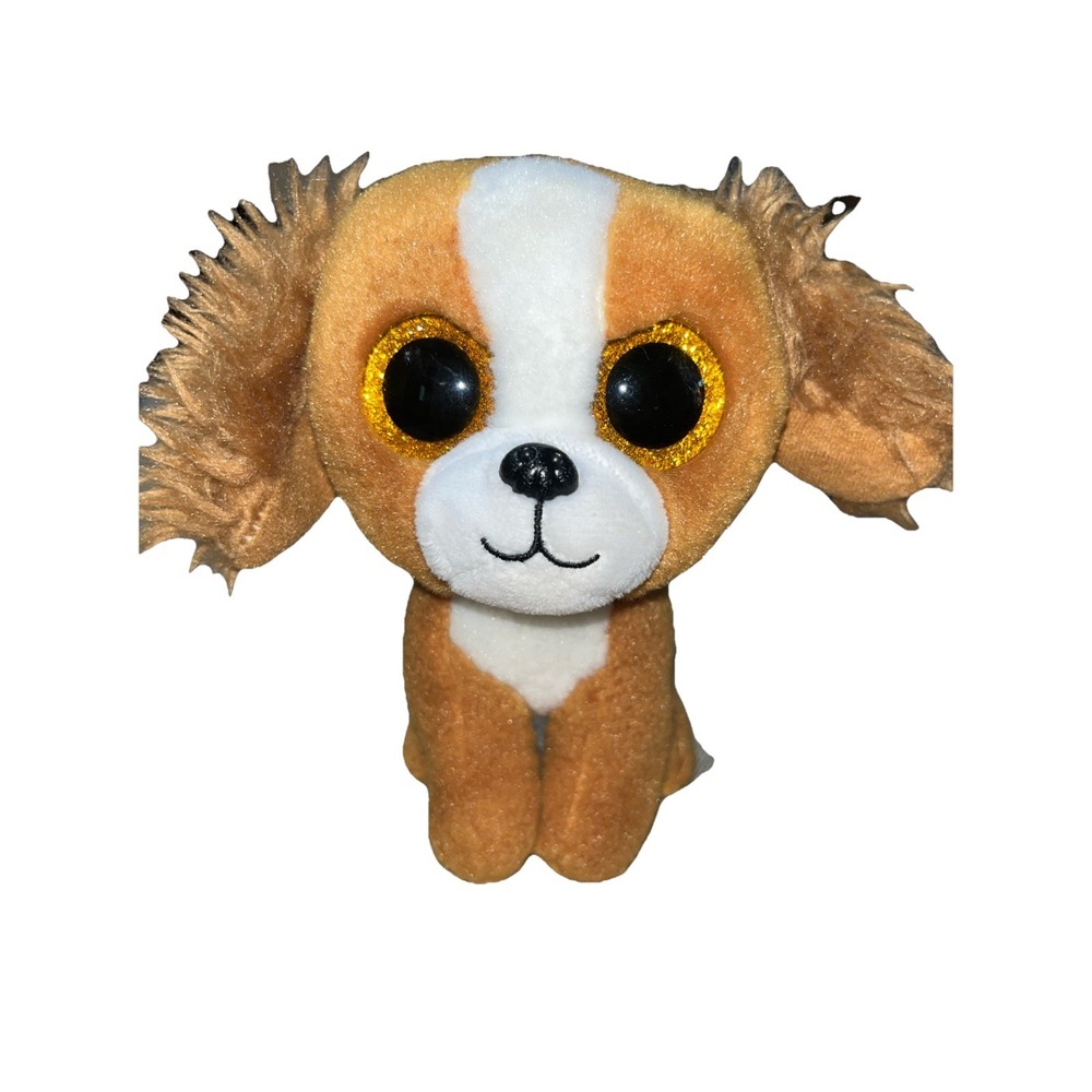 TY Beanie Boos - TALA the Brown Dog (Glitter Eyes) (6 in)‎ - MWMTs Boo Toy